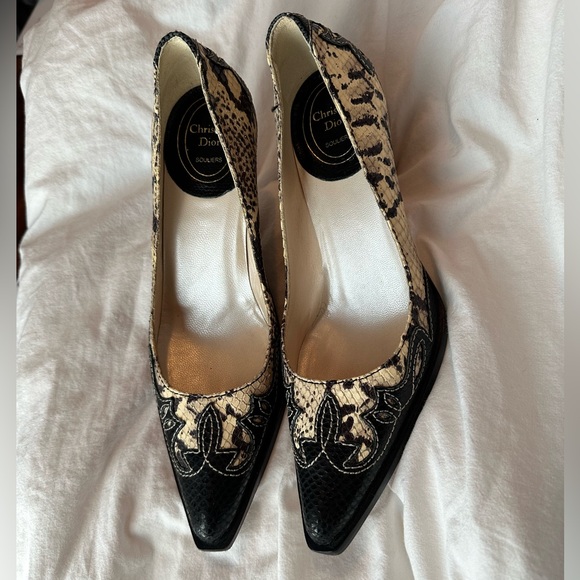 Vintage Christian Dior Python heels - Picture 4 of 10